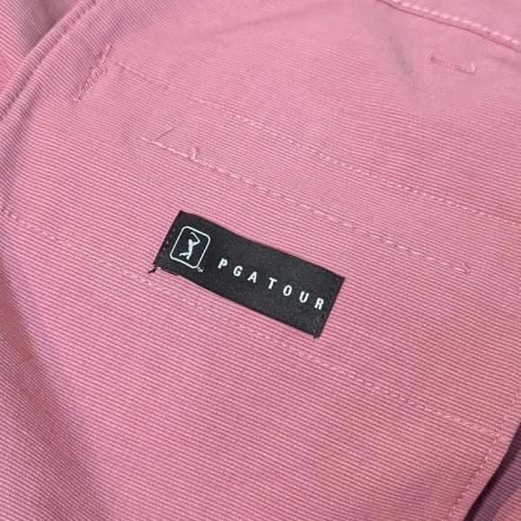 PGA Tour Perry Ellis Pink Flat Front Moisture Wicking UPF 50 Men's Shorts 42 - Picture 13 of 14